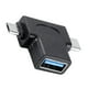 thumbnail image 3 of Worallymy USB 3.0 Adaptador OTG Tipo-c Micro USB Conector macho Teléfono Tablet Computadora Laptop Convertidor OTG Worallymy JD735808919, 3 of 7