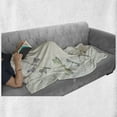 thumbnail image 6 of Dragonfly Soft Flannel Fleece Blanket, Dragonflies in Circular Formation Hand Drawn Woodland Animals with Retro Effect, Cozy Plush for Indoor and Outdoor Use, 50" x 60", Multicolor, by Ambesonne, 6 of 6