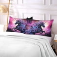 thumbnail image 6 of Coolnut Starry Unicorn Plush Pillow Case, Zippered Bed Pillow Pillowcases, Super Soft and Cozy Pillowcase Covers for Sleep Decor Giftsation - Standard Size 20x26in, 6 of 7