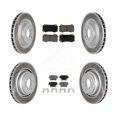 thumbnail image 1 of Transit Auto Front Rear Coated Disc Brake Rotors and Ceramic Pads Kit for Car 2015 Dodge Charger R T Scat Pack with 6.4L KGC-100654, 1 of 11