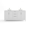 thumbnail image 2 of Water Creation Elizabeth 72" Wood Double Bathroom Vanity in White/Chrome, 2 of 5