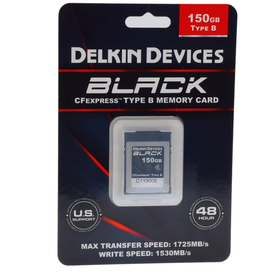 Delkin Devices BLACK CFexpress Type B Memory Card - 150GB
