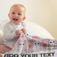 thumbnail image 4 of Halloween Flannel Throw Blanket, Ghost Pattern Ultra Soft Lightweight Cozy Blankets for Bed Couch Sofa 27.5x39Inch Multicolor, 4 of 6