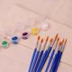 thumbnail image 2 of 40 Tiras 120 Botes Tiras de Pintura Vacías Y 40 Pinceles de Pintura Contenedores de Almacenamiento de Plástico Transparente para Tazas de Pintura, 3 Ml/0,17 Oz, 2 of 5