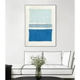 thumbnail image 2 of Giant Art Canvas  30x40 Painted Weaving V Pacific Blue Framed in Multi-Color, 2 of 3