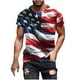 thumbnail image 2 of Tops para hombre, blusas y camisas de manga corta con cuello redondo para hombre, jersey informal con cuello redondo estampado para hombre, pantalones cortos deportivos para fitness, blusa de poliéste, 2 of 5