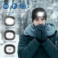 thumbnail image 3 of Zukuco Bluetooth Beanie Hat with Light, USB Rechargeable Winter Knitted Cap with Headphones & Mic, Gifts for Men Women, 3 of 7