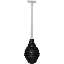 Korky 99-4A 99-1AM Beehive Max Universal Fits All Old and New Powerful Plunge-Easy Grip T-Handle-Made in USA Toilet Plunger, Black