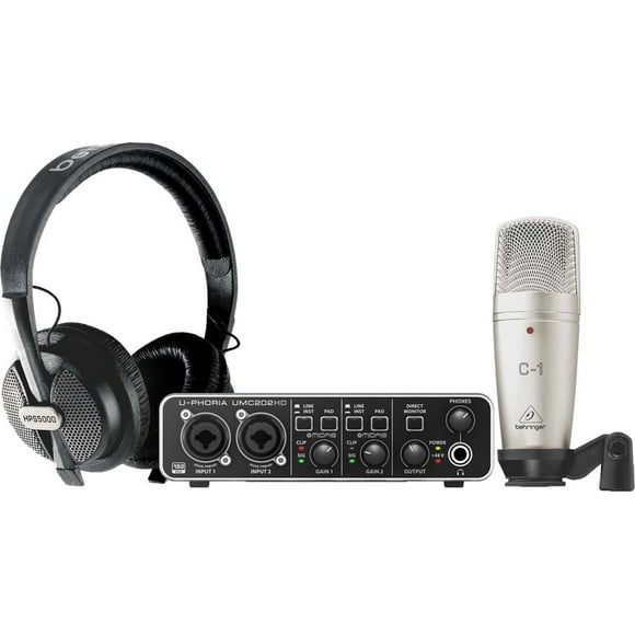 Behringer U-Phoria Studio Recording Podcasting Bundle