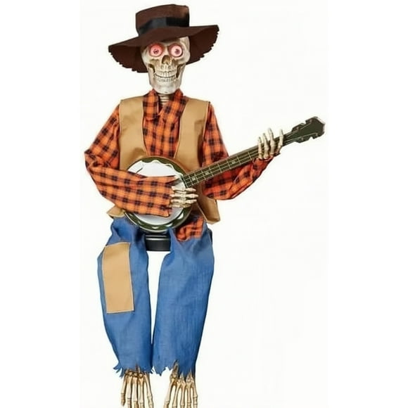 Halloween Animated Banjo Skeletons