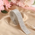 thumbnail image 4 of Cinta adhesiva con tiras de diamantes de imitación y cristal brillante de 3 m, 4 of 7
