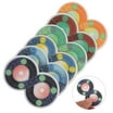 Avery See-Through Color-Coding Removable Labels, 1/4