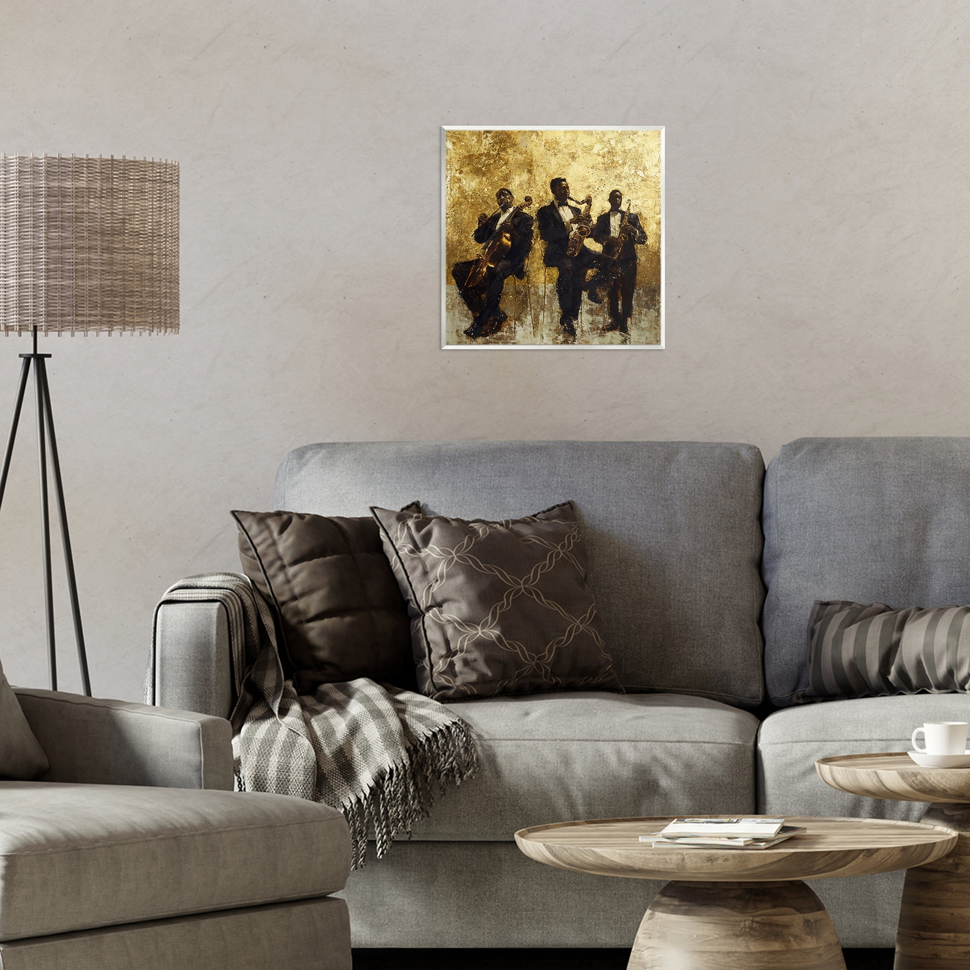 Golden Era Musicians Abstraction Wall Plaque Art, design by Marta Wiley