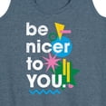thumbnail image 3 of Instant Message - Be Nicer To You Retro - Women's Racerback Tank Top, 3 of 6