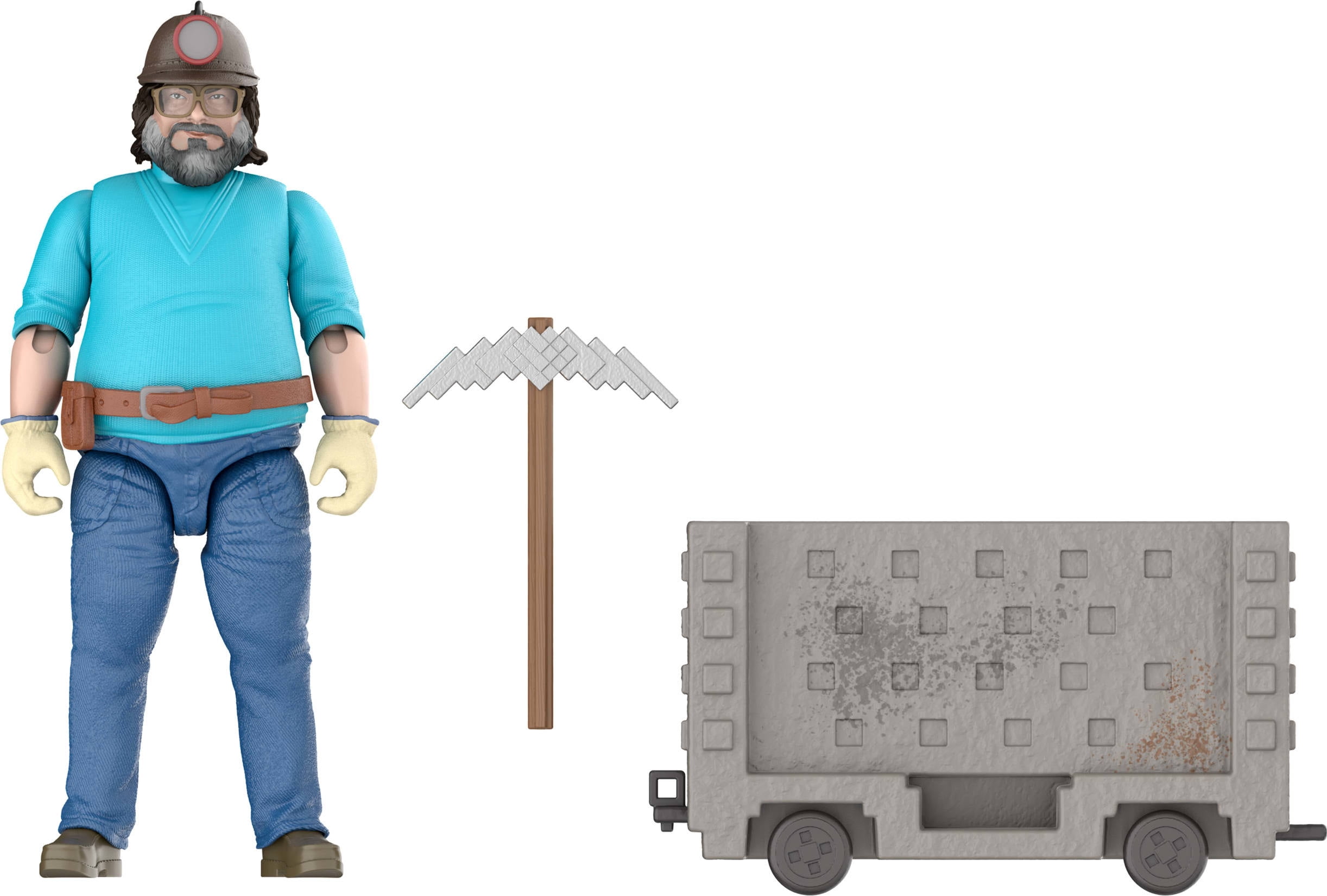 Minecraft Explosive Minecart Escape Action Figure & Accessories Toy Set Inspired by A Minecraft Movie, Minecraft Movie Steve Pack