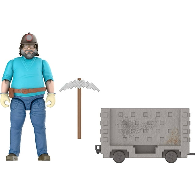 Minecraft-Coffret Fuite Explosive en Wagonnet-Figurine et accessoires