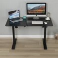 thumbnail image 3 of MXTARK Electric Standing Desk, Height Adjustable Computer Desk with Splice Board,Sit Stand Desk Home Office Ergonomic Desks, Black Finish,48", 3 of 4