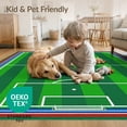 thumbnail image 4 of ODIKA Hockey Soccer Lines Shaped Artificial Theme Alian Football Field Refined for Dining Room, Basement, Large Office, Non-Slip Chair-Friendly, 4 of 7