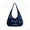 Dark blue, variant on Embroidered Denim Hobo Bag for Women, Lightweight 3-Way Convertible Jean Crossbody Purse, Cute Crescent Shoulder Bag with Inner Pocket, Large Capacity Soft Denim Tote for School Travel Daily Use