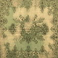 thumbnail image 1 of Ahgly Company Machine Washable Indoor Square Medallion Brown Traditional Area Rugs, 8' Square, 1 of 4