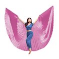 thumbnail image 2 of Disfraces de ala para danza del vientre Yuarrent accesorios de baile profesional para mujeres Rosa HA083921-05, 2 of 6