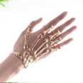thumbnail image 1 of Pulsera de esqueleto de metal Pulsera de dedo de enlace de garra fantasma Punk gótico Negro Oro Plata WD.WDQZL Cocina, 1 of 3