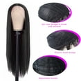 thumbnail image 6 of LHWEN 29 Inch Long Straight Wig for Women High Temperature Silk Heat Synthetic Fiber Natural Look Adjustable Cap Easy to Wear and for Daily Use Fashionable Colors Light Comfortable Suitable, 6 of 9