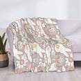 thumbnail image 3 of Fuzoiu Retro Hippie Groovy Easter bunny Print Flannel Blanket,Throw Blanket,Flannel Home Decor,Fleece Bed Blankets,Cozy Soft Blanket for Bed, Sofa, Camping, and Travel-50"x40", 3 of 6