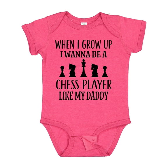 Inktastic Future Chess Player Like Daddy Boys or Girls Baby Bodysuit