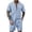Light Blue, variant on Clossjun Men's Summer 2 Piece Beach Sets Texture Short Sleeve Button Down Knit Shirts and Shorts Vacation Outfits of Men