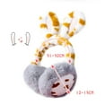 1 Earmuff White Plush Winter Warm Earmuffs Are Soft And Warm Knitted