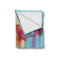 thumbnail image 2 of Art Soft Flannel Fleece Throw Blanket, Hand Painted Style Bouquet of Meadow Flowers in Soft Colors Abstract Design Nature, Cozy Plush for Indoor and Outdoor Use, 50" x 60", Multicolor, by Ambesonne, 2 of 5
