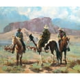 thumbnail image 3 of Hawley, Carolyne 14x12 Black Modern Framed Museum Art Print Titled - Three Cowboys, 3 of 5