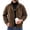 Coffee #023, variant on Men's Collared Full Zip Casual Jacket, Machine Washable, Collared Coat, Vintage Old Money Style, Medium Weight, 3 Pockets, Fall Winter, 3XL