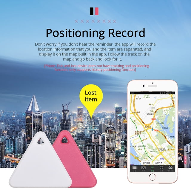 YYV Traqueur de Clés Intelligent Bluetooth Porte-Clés Localisateur de Portefeuille Dispositif Anti-Perte Alarme à Distance pour Animaux Portefeuille Clés Traqueur Localisateur