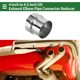 thumbnail image 2 of Rebajadora de codo de escape mandrel de 4" OD a 4.5" OD, adaptador de tubo de acero inoxidable 201, longitud de 4 pulgadas, tono plateado, 2 of 7