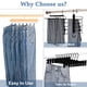 thumbnail image 3 of Jean Hangers KAQUBE, 14 ganchos para madera que giran 180°, paquete de 2, 3 of 6