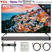TCL 55S535 55-inch 5-Series 4K QLED Dolby Vision HDR Smart Roku TV Bundle with Deco Home Soundbar (2 Items)