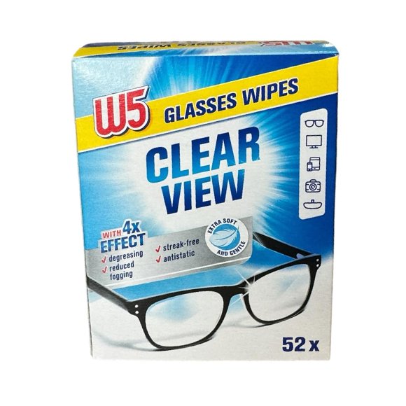 Toallitas limpiadoras BUZZUFY W5 para gafas y lentes, 52 unidades