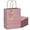 Pink Purple, variant on 100PCS Gift Bag with Handles Bulk Kraft Deep Green Paper Bags Multiple Uses (11"x5"x8"inch Medium Size)