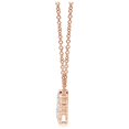 thumbnail image 2 of ANGARA Lab Grown Graduated 5 Stone Diamond Necklace for Women in 14K Rose Gold (Size-3.8mm| Color-F-G| Clarity-VS) | April Birthstone, Anniversary, Jewelry Gift for Women | Lab-Grown Diamond Necklace, 2 of 5