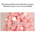 thumbnail image 7 of geerera Flocked Christmas Tree, Pink PVC Bead Chain Design with Wooden Base, LED Mini Tabletop Decor for Bedroom, Desk, Gift, 7 of 7