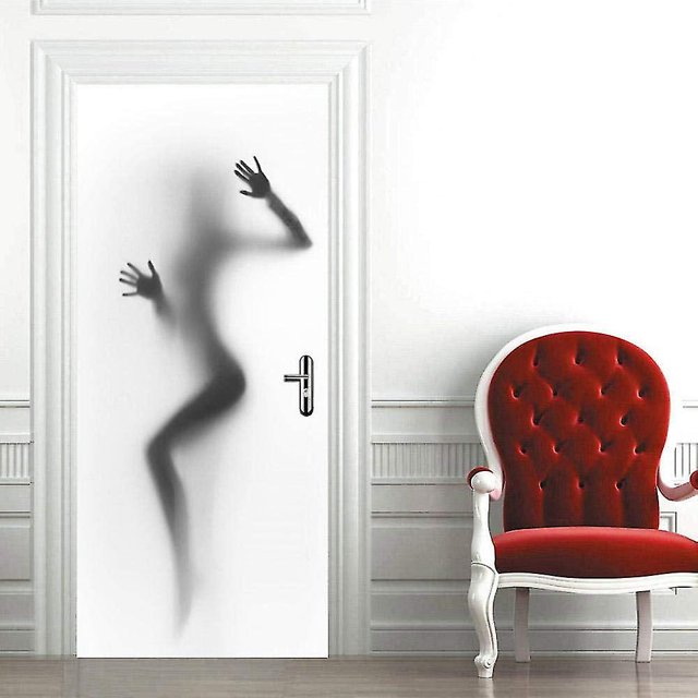 Etiqueta De La Puerta 77 Cm X 200 Cm Baño Mujer Cartel De La Puerta Papel Tapiz Etiqueta De La Puerta Trompe L'oeil Efecto 3D Interior Pvc Pegatinas De Pared Baño Cocina Decora