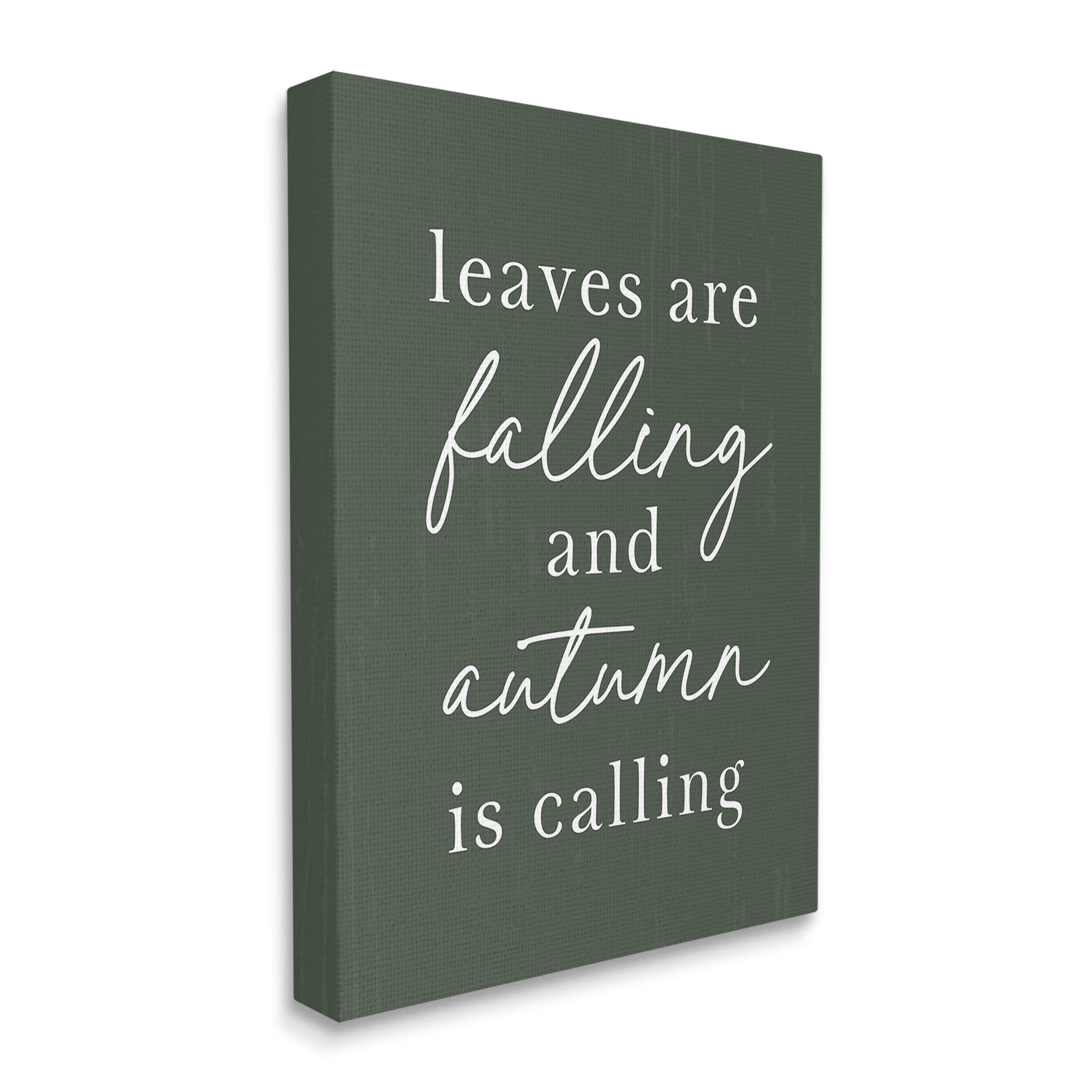 Stupell Industries Leaves Are Falling Holiday Painting Gallery Wrapped Canvas Art Print Wall Art, 36 x 48
