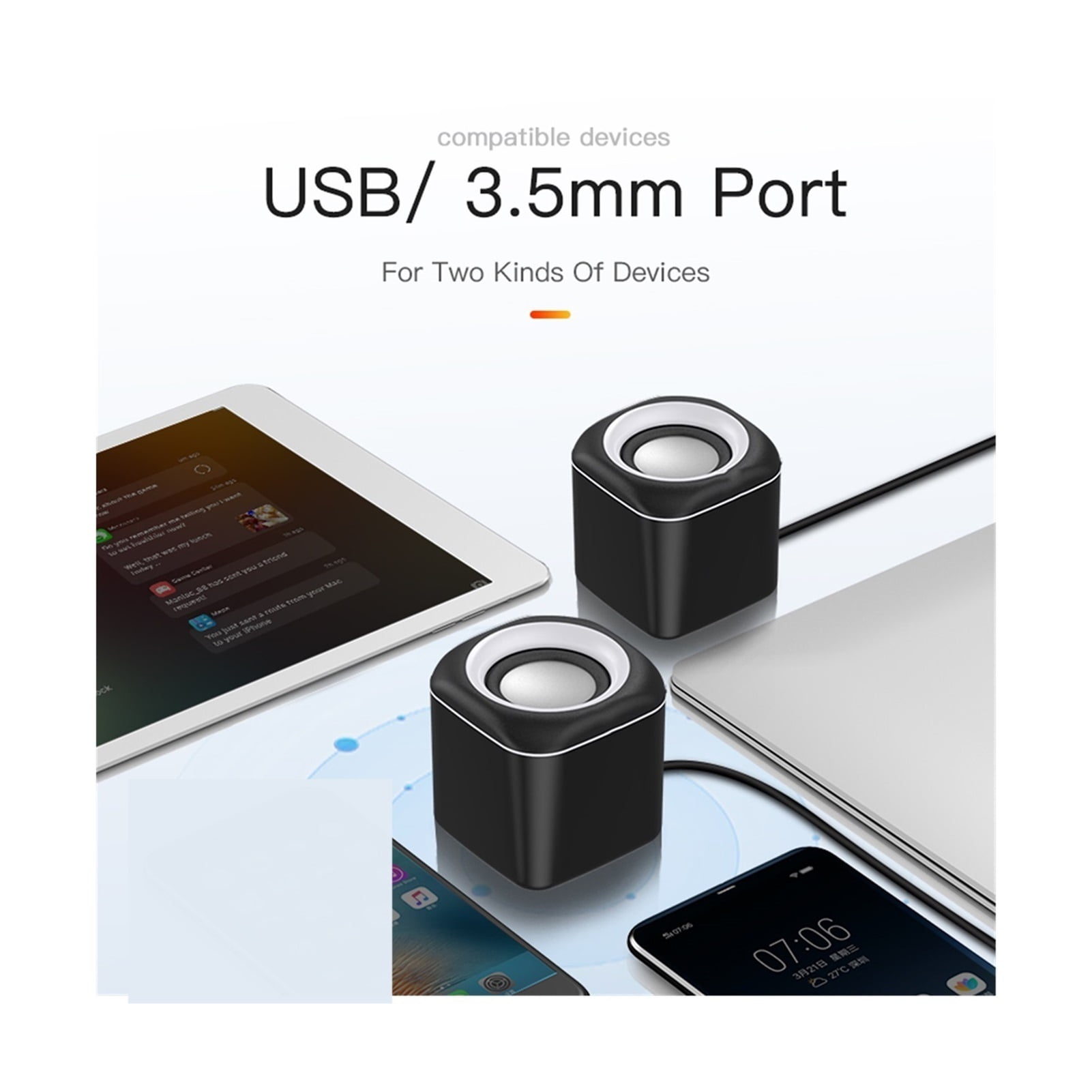 Computer Speaker A1 Deep Bass Sound Loudspeaker USB Mini Audio Speakers For Laptop Notebook Desktop PC Multimedia Loudspeakers