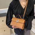 thumbnail image 3 of Bolso Hombro Cuadrado para Mujer A La Correa Ajustable PU Color Sólido Viajes Al Aire Libre, 3 of 8