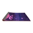 thumbnail image 2 of Ahgly Company Indoor Round Abstract Purple Contemporary Area Rugs, 8' Round, 2 of 4