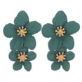 thumbnail image 1 of Pendientes de flores, hermosos y decorativos, con forma de gota, para mujer (verdes), 1 of 6
