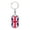 Dog Tag with Swivel Keychain (Gold), variant on United Kingdom Flag Dog Tag Keychain Stainless Steel Silver Tone or Gold Tone