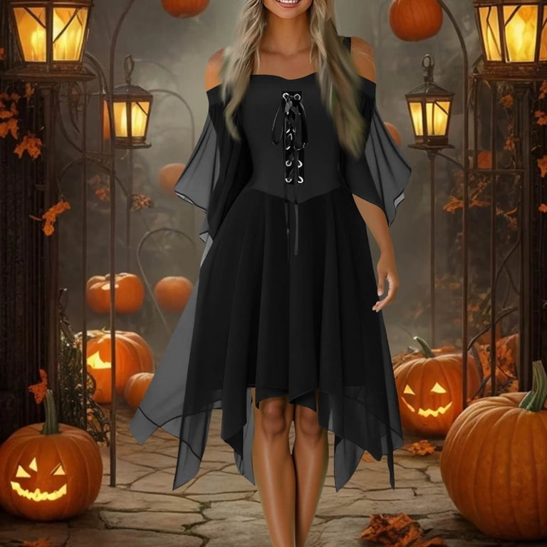 black halloween party dress Girls Wednesday Light Up Dress Glowing Black Halloween Party Costume L Sun Baby